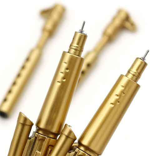 Keys Theme Gel Pen Set - 6 Pcs Blue Ink Lowest Price 4