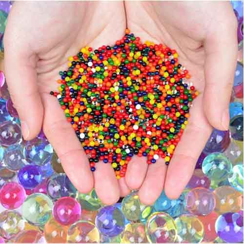 Crystal Jelly Beads Water Balls Rubber Jelly Growing Orbeezz - Pack of 100 Grams | Approx 10,000 Pcs Inside